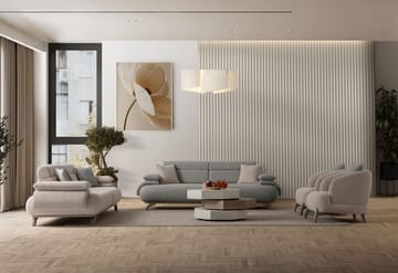Kelnor 3-sits Soffa 246x81x97 cm - Grå - Möbler - Soffa - 3 sits soffa