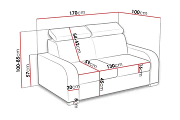 Lavona 2-sits Soffa - Brun - Möbler - Soffa - 3 sits soffa