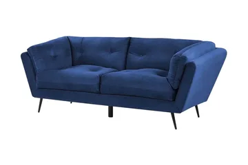 Lenvik 3-sits Soffa - Sammet/Blå - Möbler - Soffa - 3 sits soffa
