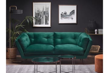 Lenvik 3-sits Soffa - Sammet/Grön - Möbler - Soffa - 3 sits soffa