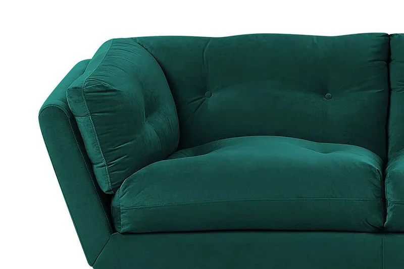 Lenvik 3-sits Soffa - Sammet/Grön - Möbler - Soffa - 3 sits soffa