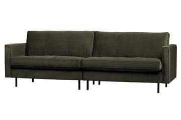 Lissbon 3-sits Sammetssoffa 275 cm - Mörkgrön - Möbler - Soffa - 3 sits soffa