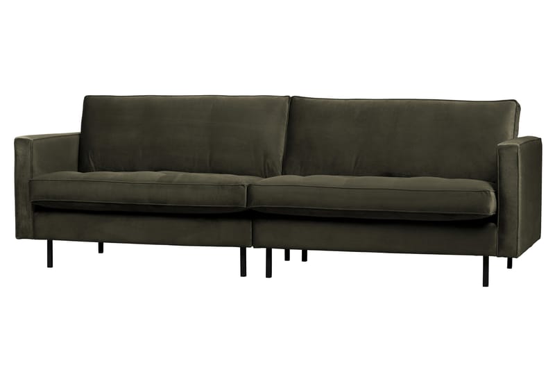 Lissbon 3-sits Sammetssoffa 275 cm - Mörkgrön - Möbler - Soffa - 3 sits soffa