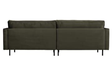 Lissbon 3-sits Sammetssoffa 275 cm - Mörkgrön - Möbler - Soffa - 3 sits soffa