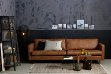 Lissbon 3-sits Soffa 275 cm i Läder - Cognac - Möbler - Soffa - 3 sits soffa