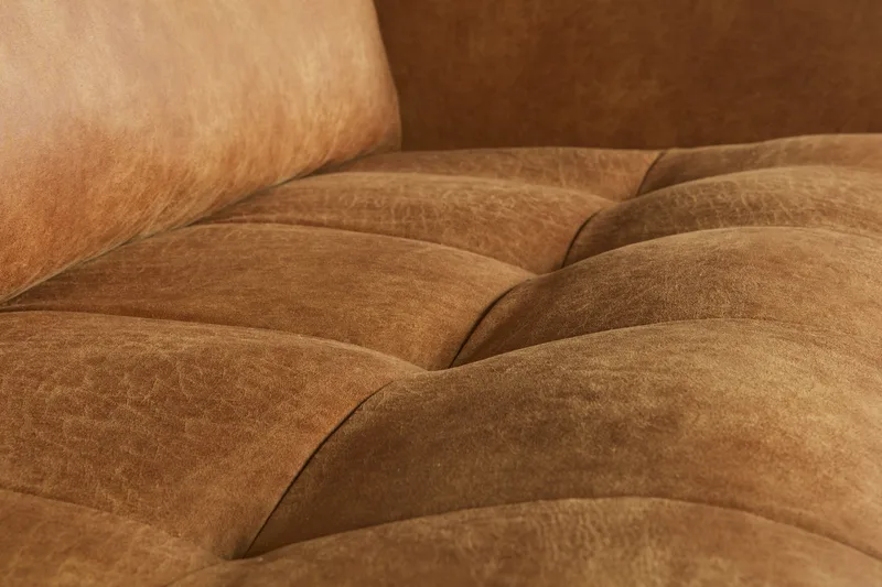 Lissbon 3-sits Soffa 275 cm i Läder - Cognac - Möbler - Soffa - 3 sits soffa