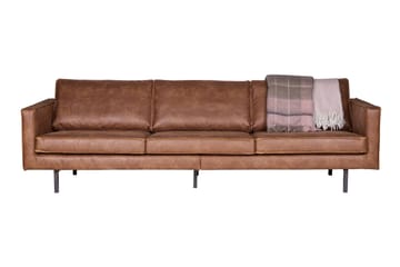 Lissbon 3-sits Soffa 277 cm i Konstläder - Cognac - Möbler - Soffa - 3 sits soffa