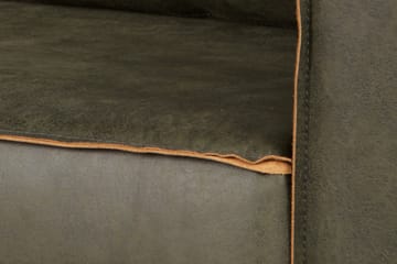 Lissbon 3-sits Soffa 277 cm i Läder - Grön - Möbler - Soffa - 3 sits soffa