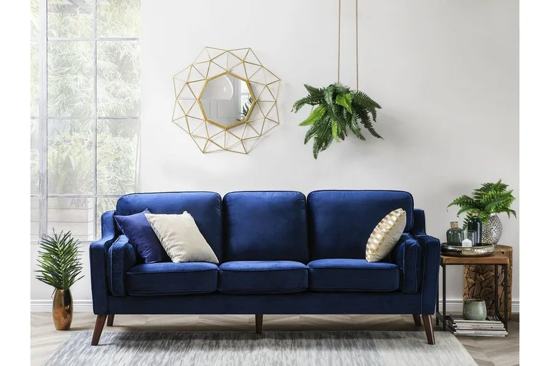 Lokka Soffa 3 Sits - Blå - Möbler - Soffa - 3 sits soffa