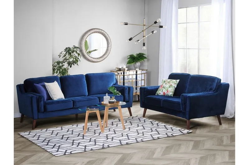 Lokka Soffa 3 Sits - Blå - Möbler - Soffa - 3 sits soffa