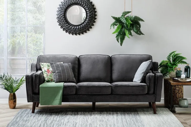 Lokka Soffa 3 Sits - Grå - Möbler - Soffa - 3 sits soffa