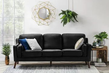 Lokka Soffa 3 Sits - Svart - Möbler - Soffa - 3 sits soffa