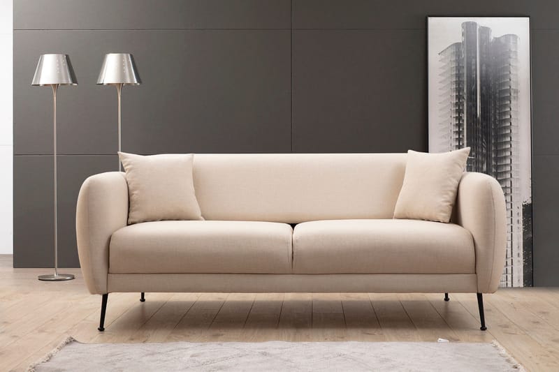 Longbush Soffa 3-sits - Beige - Möbler - Soffa - 3 sits soffa