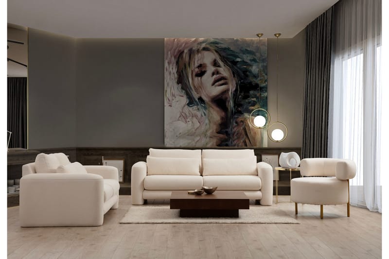 Makhan Soffa 3-sits - Ljusbeige - Möbler - Soffa - 3 sits soffa