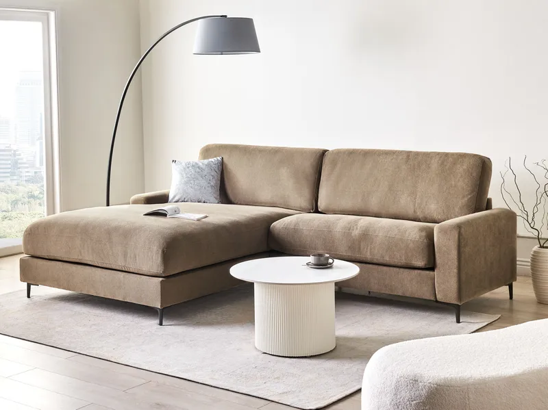 3-sits soffa Maloy Högervänd - Brun - Möbler - Soffa - Divansoffa & schäslongsoffa - 3 sits soffa med divan