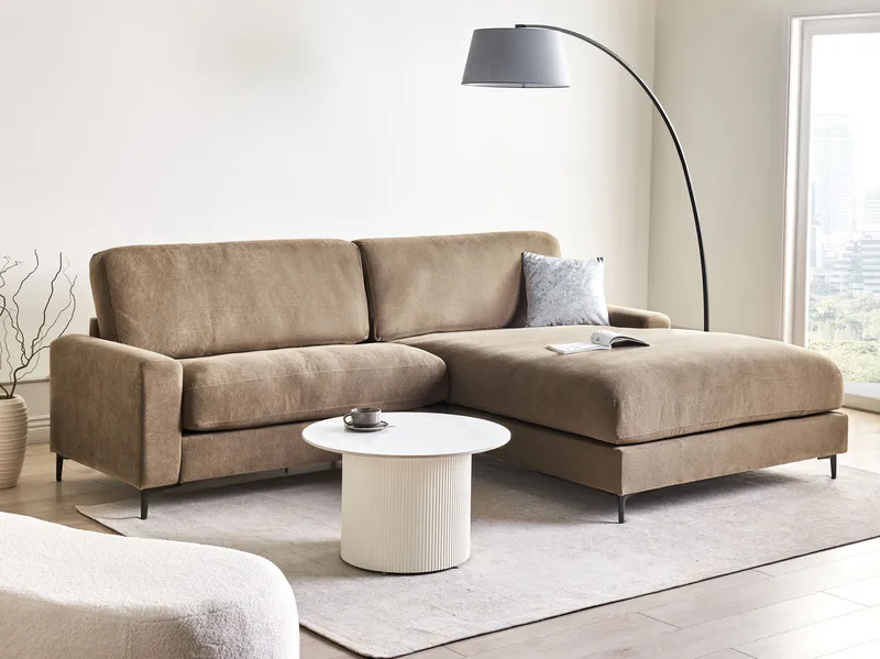 3-sits soffa Maloy Vänstervänd - Brun - Möbler - Soffa - Divansoffa & schäslongsoffa - 3 sits soffa med divan