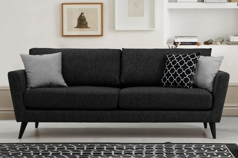 Mangia 3-sits Bäddsoffa 93x178 cm i Tyg - Antracit - Möbler - Soffa - Bäddsoffa - 3 sits bäddsoffa