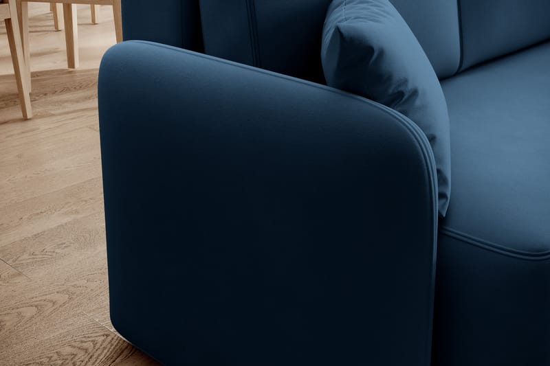 3-sits Soffa med Divan Hadson - Blå - Möbler - Soffa - Sammetssoffa