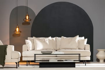 Menard 3-sits Djup Manchestersoffa - Beige - Möbler - Soffa - 3 sits soffa