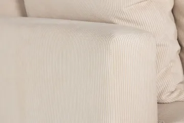 Menard 3-sits Djup Manchestersoffa - Beige - Möbler - Soffa - 3 sits soffa