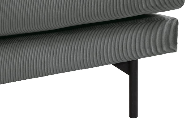 Menard 3-sits Djup Manchestersoffa - Grå - Möbler - Soffa - 3 sits soffa