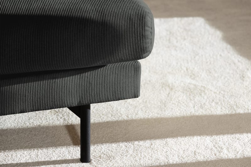 Menard 3-sits Djup Manchestersoffa - Grå - Möbler - Soffa - 3 sits soffa