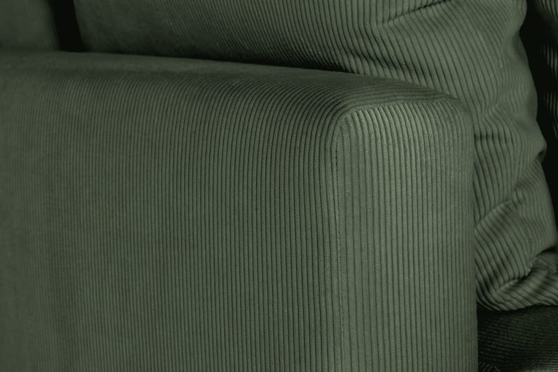 Menard 3-sits Djup Manchestersoffa - Grön - Möbler - Soffa - 3 sits soffa