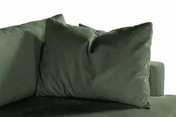 Menard 3-sits Djup Manchestersoffa - Grön - Möbler - Soffa - 3 sits soffa