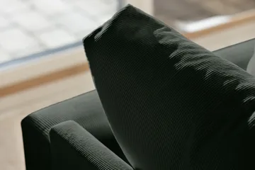 Menard 3-sits Djup Manchestersoffa - Grön - Möbler - Soffa - 3 sits soffa