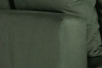 Menard 3-sits Djup Manchestersoffa - Grön - Möbler - Soffa - 3 sits soffa