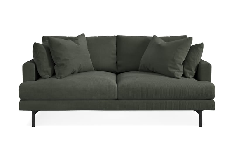 Menard 3-sits Djup Manchestersoffa - Mörkgrön - Möbler - Soffa - 3 sits soffa