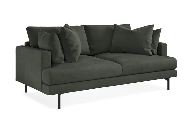 Menard 3-sits Djup Manchestersoffa - Mörkgrön - Möbler - Soffa - 3 sits soffa
