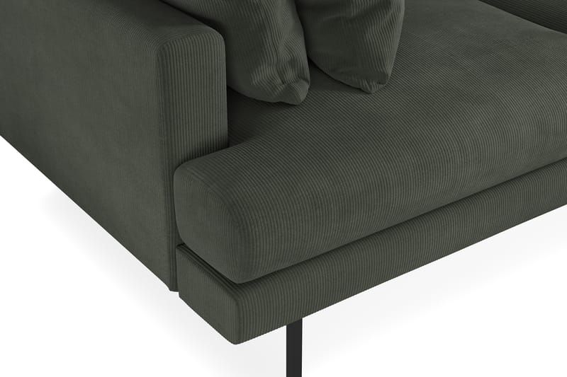 Menard 3-sits Djup Manchestersoffa - Mörkgrön - Möbler - Soffa - 3 sits soffa