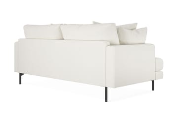 Menard 3-sits Djup Soffa i Bouclé - Vit - Möbler - Soffa - 3 sits soffa