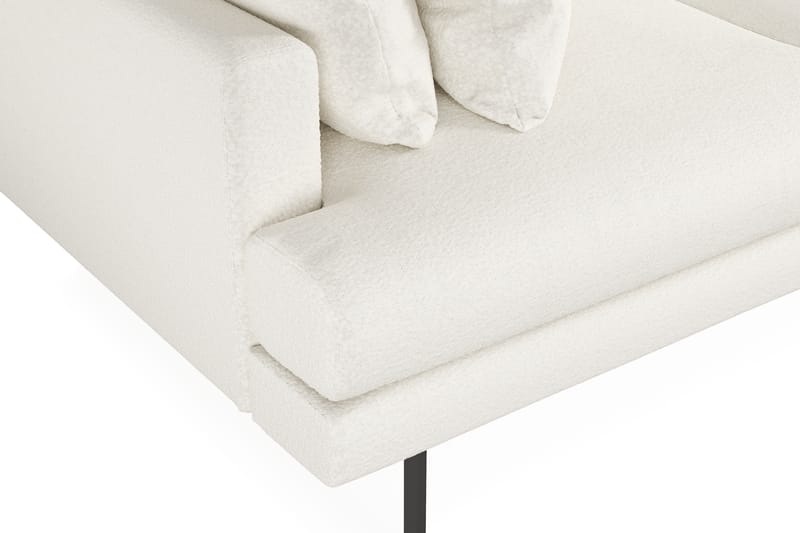 Menard 3-sits Djup Soffa i Bouclé - Vit - Möbler - Soffa - 3 sits soffa