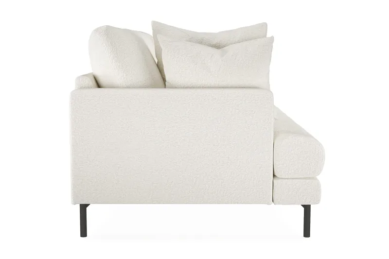 Menard 3-sits Djup Soffa i Bouclé - Vit - Möbler - Soffa - 3 sits soffa
