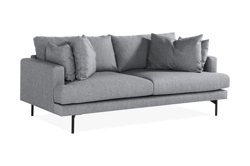 Menard 3-sits Djup Tygsoffa - Grå - Möbler - Soffa - 3 sits soffa