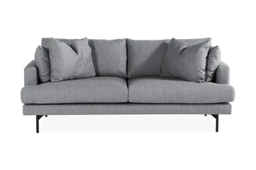 Menard 3-sits Djup Tygsoffa - Grå - Möbler - Soffa - 3 sits soffa