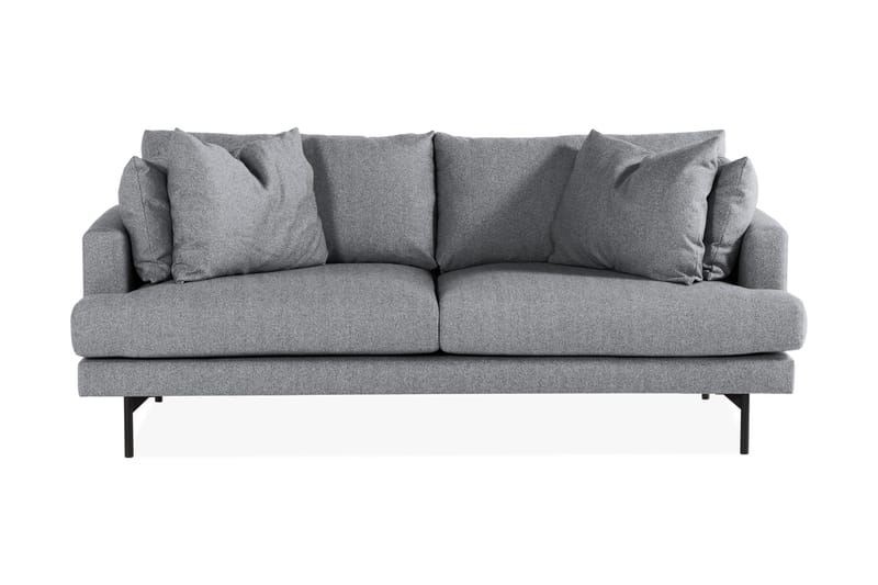 Menard 3-sits Djup Tygsoffa - Grå - Möbler - Soffa - 3 sits soffa