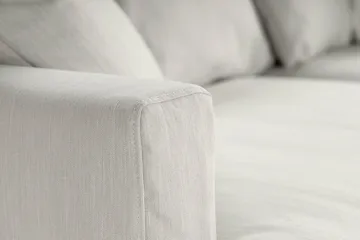 Menard 3-sits Djup Tygsoffa - Ljusgrå - Möbler - Soffa - 3 sits soffa