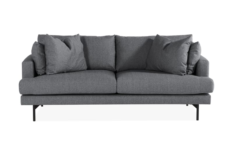 Menard 3-sits Djup Tygsoffa - Mörkgrå - Möbler - Soffa - 3 sits soffa