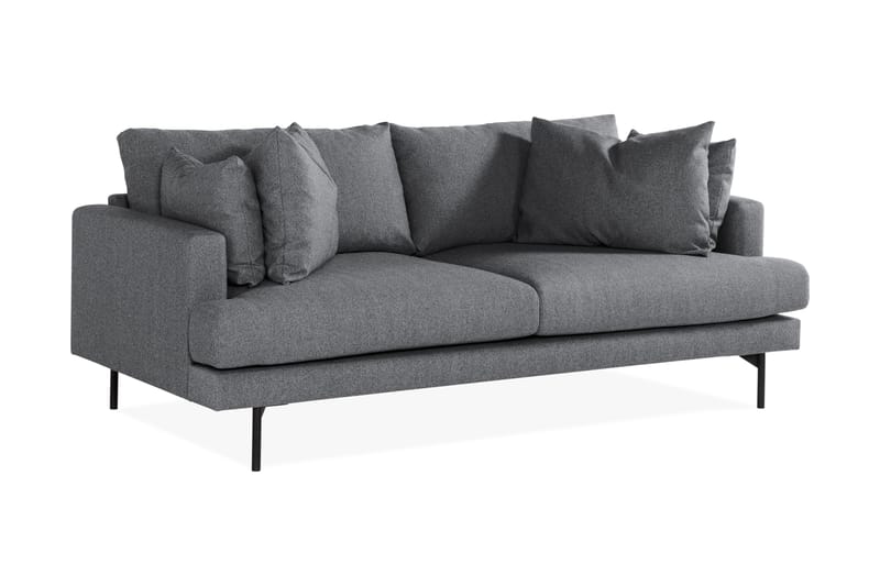 Menard 3-sits Djup Tygsoffa - Mörkgrå - Möbler - Soffa - 3 sits soffa