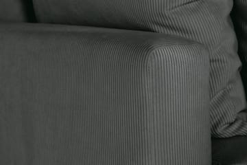 Menard 3-sits Manchestersoffa - Grå - Möbler - Soffa - 3 sits soffa