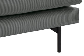 Menard 3-sits Manchestersoffa - Grå - Möbler - Soffa - 3 sits soffa
