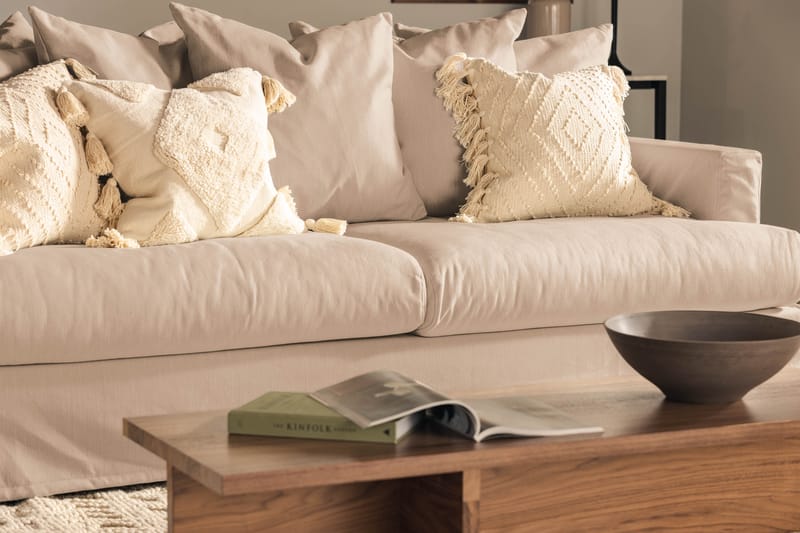 Menard 3-sits Tygsoffa - Beige - Möbler - Soffa - 3 sits soffa