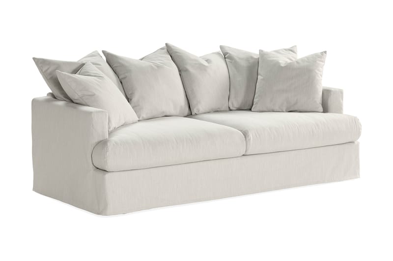 Menard 3-sits Tygsoffa - Ljusgrå - Möbler - Soffa - 3 sits soffa