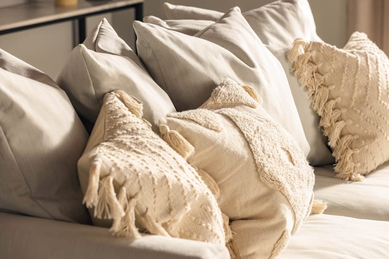 Menard 3-sits Tygsoffa - Ljusgrå - Möbler - Soffa - 3 sits soffa