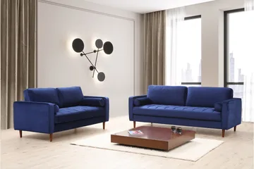 Mirrilnesh Soffa 3-sits - Marinblå - Möbler - Soffa - 3 sits soffa