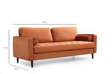 Mirrilnesh Soffa 3-sits - Orange - Möbler - Soffa - 3 sits soffa