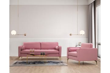Mirrilnesh Soffa 3-sits - Rosa - Möbler - Soffa - 3 sits soffa